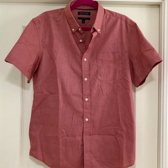 Banana Republic Custom 078 Slim Fit Short Sleeve-L - Picture 3 of 3